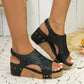 Women’s Round-Toe Platform Chunky Heel Sandals