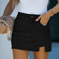Women's High Waisted Slit Denim Short Skirts