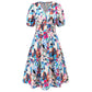 Women's V-neck Printed Casual Dress