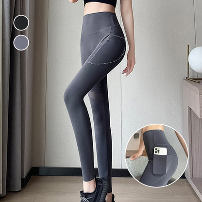 Women's High-Waisted Mesh Leggings with Pockets