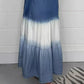 Tie-Dye Sleeveless Denim Maxi Dress