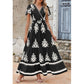 Women’s Casual V Neck Boho Maxi Dress