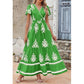 Women’s Casual V Neck Boho Maxi Dress