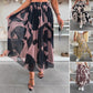 💜 LAST DAY PROMOTION - 50%OFF💜Trendy Print Elastic Waistband Flowy Maxi Skirt