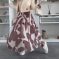 💜 LAST DAY PROMOTION - 50%OFF💜Trendy Print Elastic Waistband Flowy Maxi Skirt