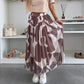 💜 LAST DAY PROMOTION - 50%OFF💜Trendy Print Elastic Waistband Flowy Maxi Skirt