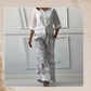 Women's Fashion Loose Cardigan Shirt & High Waist Pants Two Piece Set