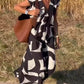 V-Neck Print Dress