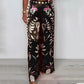 Women's Printed Satin Wide Leg Pants