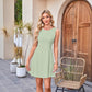 🌙 Free Moon & Star Necklace for first 100 orders! 🎁Women's Sleeveless Waist-Cinching Mini Dress-Buy 2 Get 10% Off