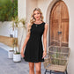 🌙 Free Moon & Star Necklace for first 100 orders! 🎁Women's Sleeveless Waist-Cinching Mini Dress-Buy 2 Get 10% Off