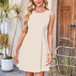 🌙 Free Moon & Star Necklace for first 100 orders! 🎁Women's Sleeveless Waist-Cinching Mini Dress-Buy 2 Get 10% Off