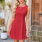 🌙 Free Moon & Star Necklace for first 100 orders! 🎁Women's Sleeveless Waist-Cinching Mini Dress-Buy 2 Get 10% Off