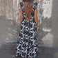 Women's Printed Sleeveless Maxi Dress