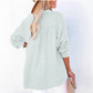 🔥Last Day Sale 50%💖Women’s Casual Gauze Button Neck Long Sleeve Blouse