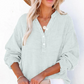 🔥Last Day Sale 50%💖Women’s Casual Gauze Button Neck Long Sleeve Blouse
