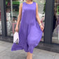 💜Limited Sale 50% OFF💜Women's Purple Sleeveless Loose Fit Maxi Dress