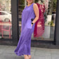 💜Limited Sale 50% OFF💜Women's Purple Sleeveless Loose Fit Maxi Dress