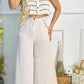 Women's Sleeveless Crop Top & Pants 2-Piece Set