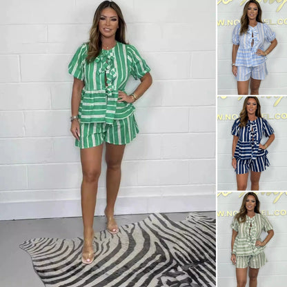 Summer 2-Piece Set - Top + Shorts