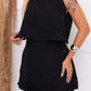 Women's Ruffle Hem Sleeveless Romper