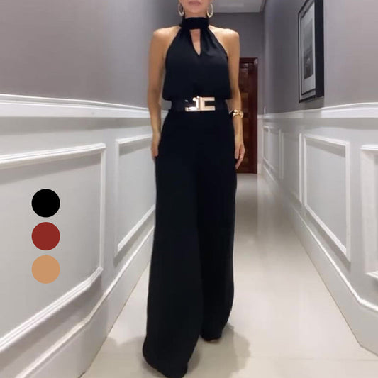 Mock Neck Crop Top & Wide Leg Pants Set