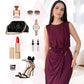 Women's Fashion Round Neck Sleeveless Waist Slimming Dresses