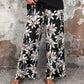 🌸Summer Specials🌸Women's Casual Floral Print Wide Leg Trousers and Short Sleeve Top Set
