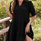 Women’s V-Neck Ruffle Mini Dress