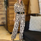 Women's Trendy Abstract Print Top & Pants Two-Piece Set