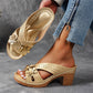 Flower Wedge Heel Women's Sandals