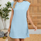 Sleeveless Loose Mini Dress with Pockets