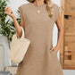 Sleeveless Loose Mini Dress with Pockets