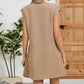 Sleeveless Loose Mini Dress with Pockets