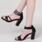 Women's Holiday Casual Comfort Chunky High Heel Sandals