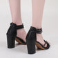 Women's Holiday Casual Comfort Chunky High Heel Sandals