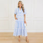 👗Women's Summer Striped Loose Casual Short Sleeve Dress