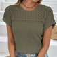 Knitted Mesh Short Sleeve Top