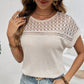 Knitted Mesh Short Sleeve Top