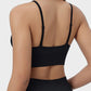 Women's Seamless Deep V-Neck Sports Bra