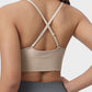 Women's Seamless Deep V-Neck Sports Bra
