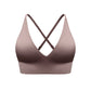 Women's Seamless Deep V-Neck Sports Bra
