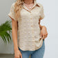 Women's Casual Short Sleeve Button Down Shirt