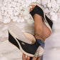 Women's Fish Mouth High Slope Heel Sandals