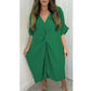 🌞2025 Summer New💕Women's V-Neck Irregular Loose Dress