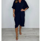 🌞2025 Summer New💕Women's V-Neck Irregular Loose Dress