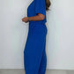 Women's V-Neck Solid Color Loose Waisted Jumpsuit