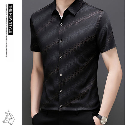 🎉Hot Sale 49% OFF🎉Men's Summer Embroidered Business Short-Sleeve Shirt👔