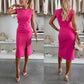 Elegant Sleeveless Slit Dress