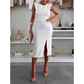 Elegant Sleeveless Slit Dress